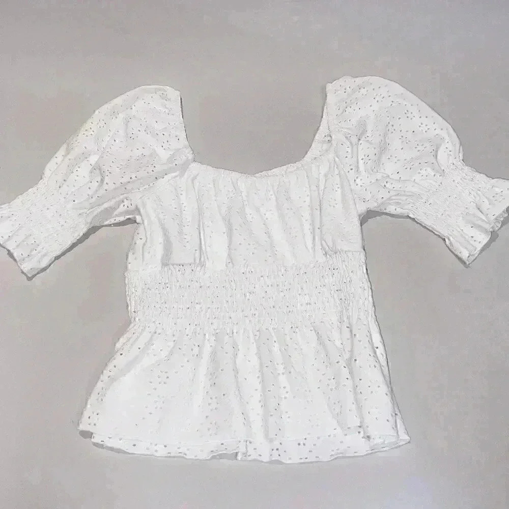 Adorable Eyelet Top